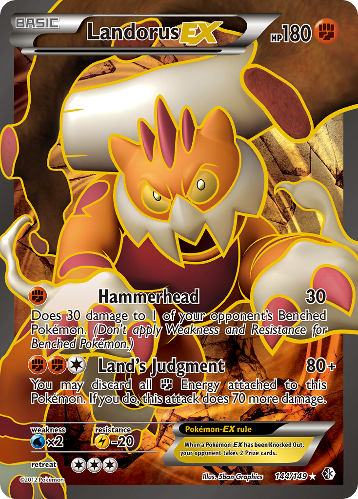 Landorus EX (144/149) [Black & White: Boundaries Crossed] | Gear Gaming Bentonville