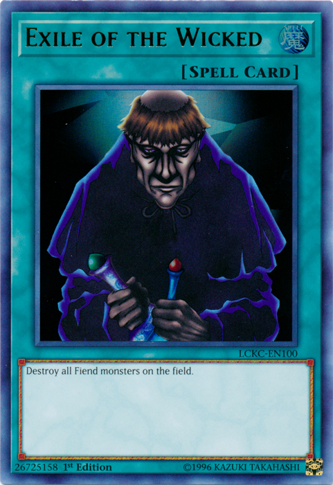 Exile of the Wicked [LCKC-EN100] Ultra Rare | Gear Gaming Bentonville
