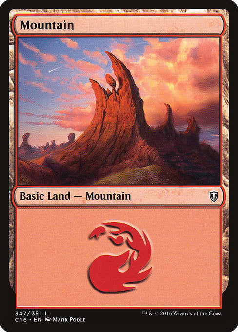 Mountain (347) [Commander 2016] | Gear Gaming Bentonville