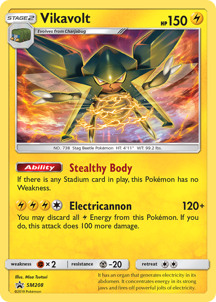 Vikavolt (SM208) [Sun & Moon: Black Star Promos] | Gear Gaming Bentonville