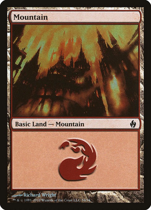 Mountain (34) [Premium Deck Series: Fire and Lightning] | Gear Gaming Bentonville