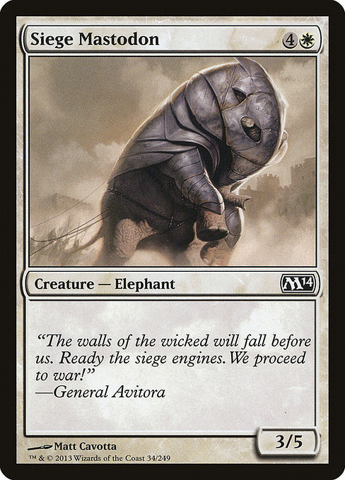 Siege Mastodon [Magic 2014 (M14)] | Gear Gaming Bentonville