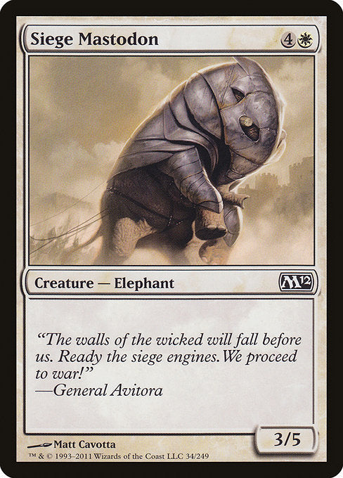 Siege Mastodon [Magic 2012 (M12)] | Gear Gaming Bentonville