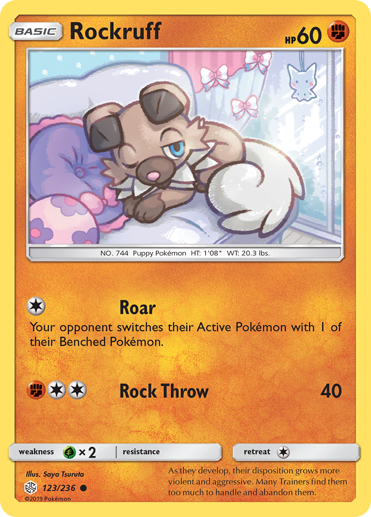 Rockruff (123/236) [Sun & Moon: Cosmic Eclipse] | Gear Gaming Bentonville