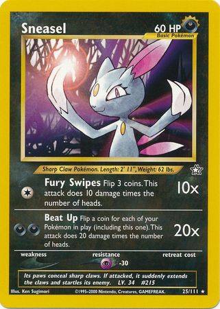 Sneasel (25/111) [Neo Genesis Unlimited] | Gear Gaming Bentonville