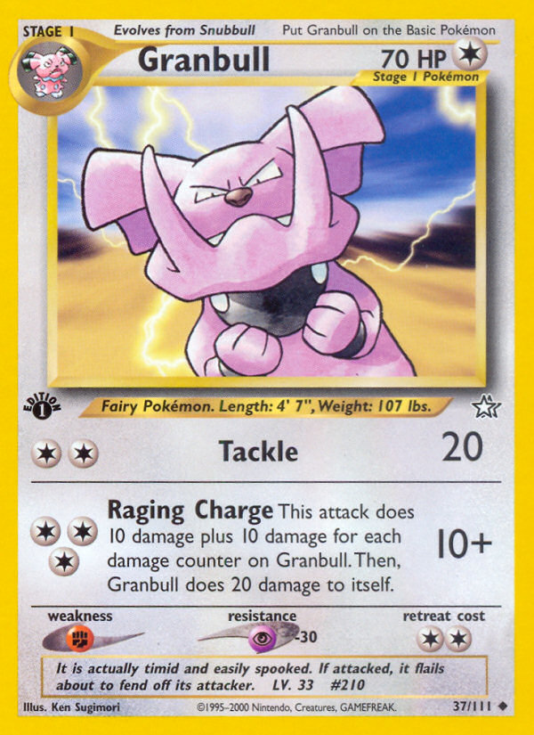 Granbull (37/111) [Neo Genesis 1st Edition] | Gear Gaming Bentonville