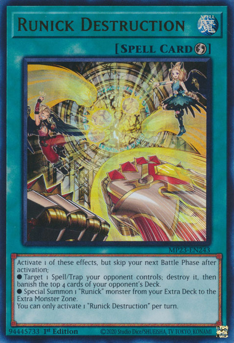 Runick Destruction [MP23-EN243] Ultra Rare | Gear Gaming Bentonville