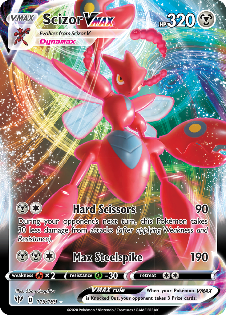 Scizor VMAX (119/189) [Sword & Shield: Darkness Ablaze] | Gear Gaming Bentonville