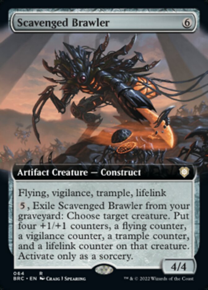 Scavenged Brawler (Extended Art) [The Brothers' War Commander] | Gear Gaming Bentonville