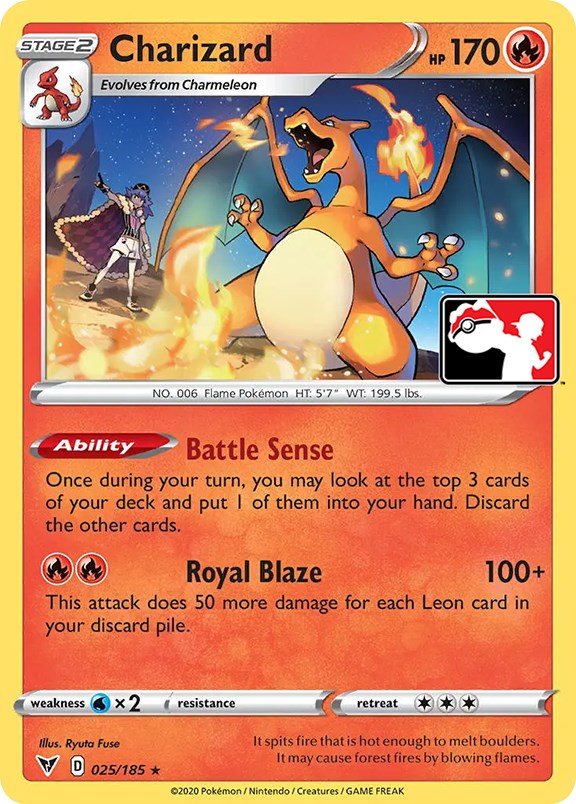 Charizard (025/185) [Prize Pack Series One] | Gear Gaming Bentonville