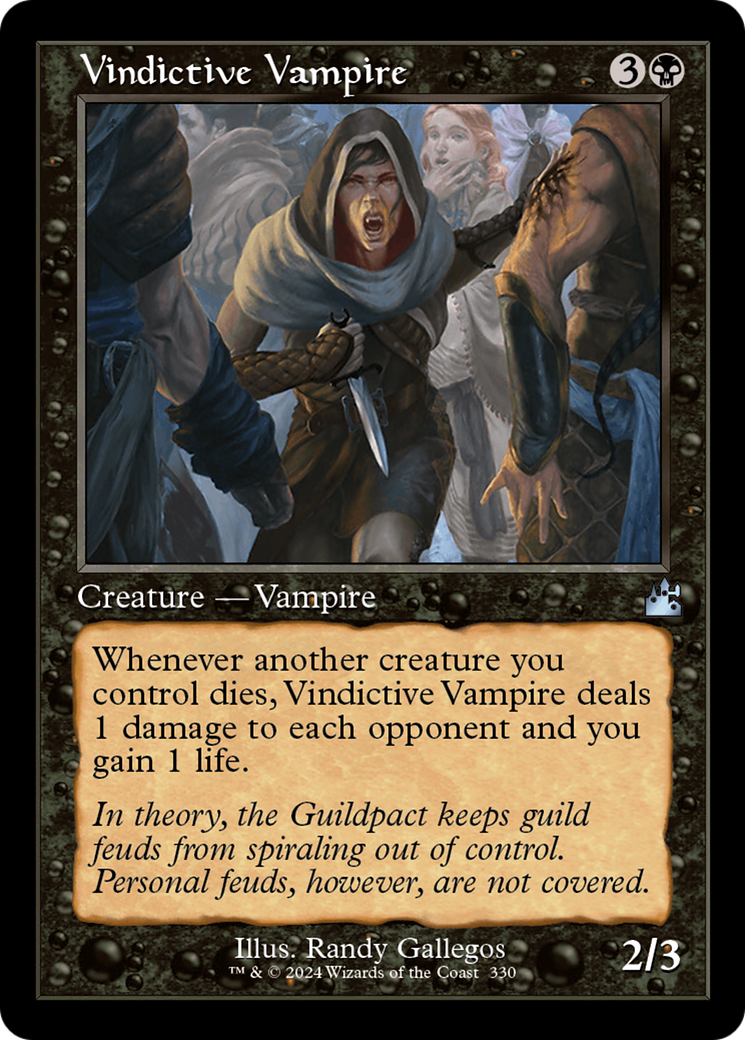 Vindictive Vampire (Retro Frame) [Ravnica Remastered] | Gear Gaming Bentonville