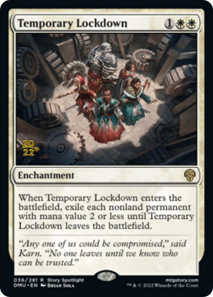 Temporary Lockdown [Dominaria United Prerelease Promos] | Gear Gaming Bentonville