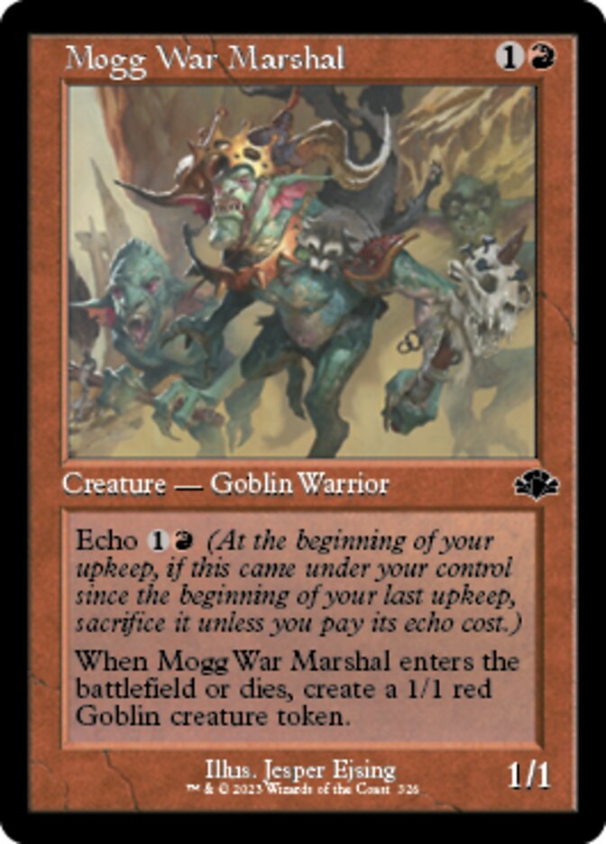 Mogg War Marshal (Retro) [Dominaria Remastered] | Gear Gaming Bentonville