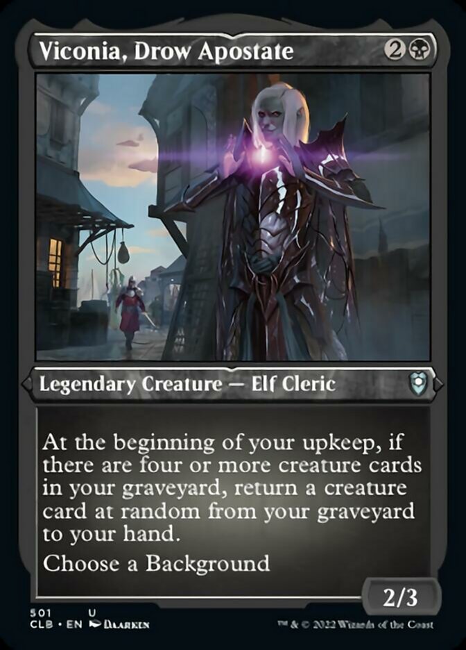 Viconia, Drow Apostate (Foil Etched) [Commander Legends: Battle for Baldur's Gate] | Gear Gaming Bentonville