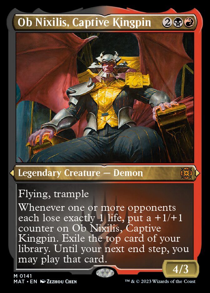 Ob Nixilis, Captive Kingpin (Foil Etched) [March of the Machine: The Aftermath] | Gear Gaming Bentonville