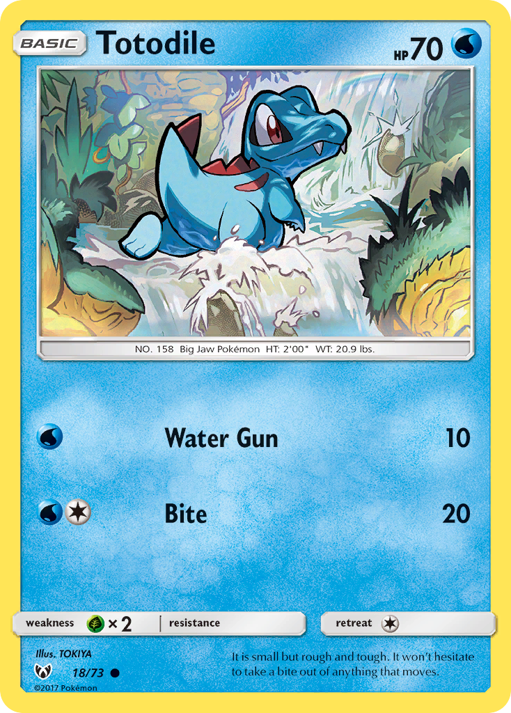 Totodile (18/73) [Sun & Moon: Shining Legends] | Gear Gaming Bentonville