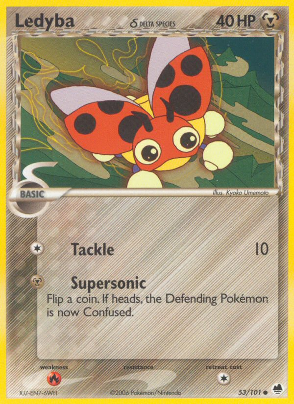 Ledyba (53/101) (Delta Species) [EX: Dragon Frontiers] | Gear Gaming Bentonville