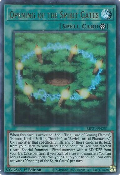 Opening of the Spirit Gates [MP21-EN251] Ultra Rare | Gear Gaming Bentonville