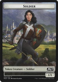 Soldier // Dinosaur Double-Sided Token [Game Night 2019 Tokens] | Gear Gaming Bentonville