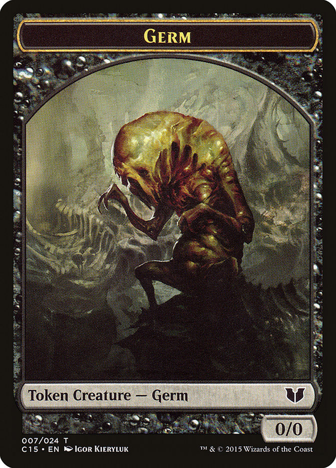 Frog Lizard // Germ Double-Sided Token [Commander 2015 Tokens] | Gear Gaming Bentonville