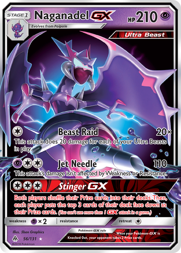 Naganadel GX (56/131) [Sun & Moon: Forbidden Light] | Gear Gaming Bentonville