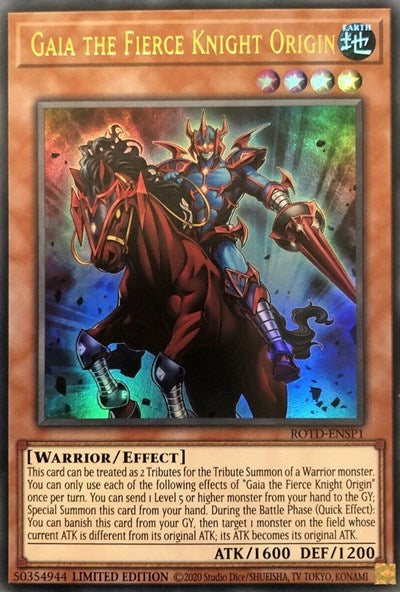 Gaia the Fierce Knight Origin [ROTD-ENSP1] Ultra Rare | Gear Gaming Bentonville