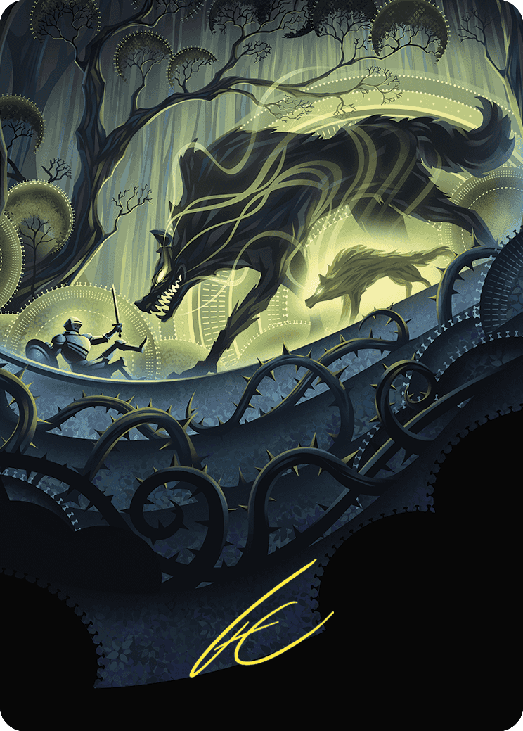 Unnatural Growth Art Card (Gold-Stamped Signature) [Wilds of Eldraine Art Series] | Gear Gaming Bentonville