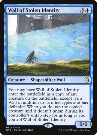 Wall of Stolen Identity [Commander 2019] | Gear Gaming Bentonville