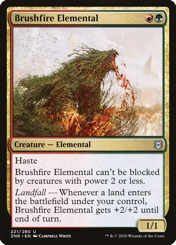 Brushfire Elemental [Zendikar Rising] | Gear Gaming Bentonville