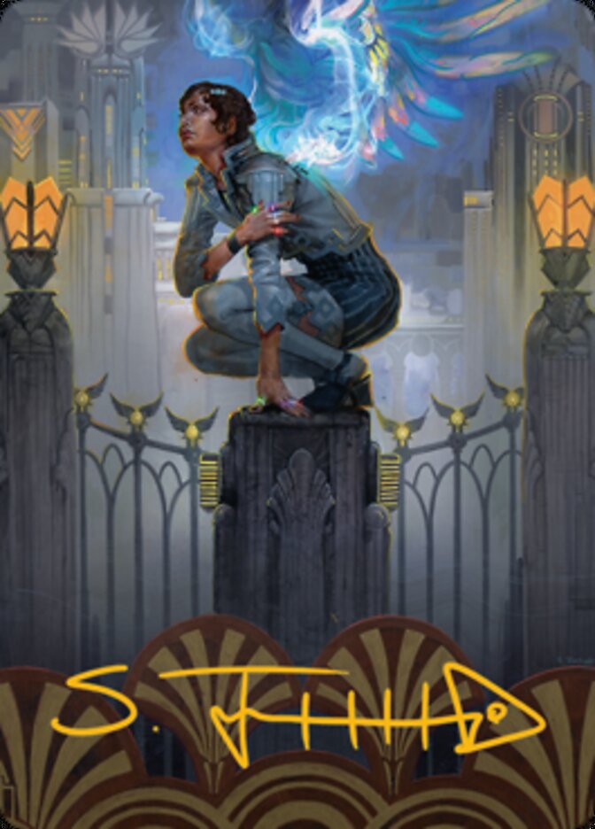 Giada, Font of Hope 2 Art Card (Gold-Stamped Signature) [Streets of New Capenna Art Series] | Gear Gaming Bentonville