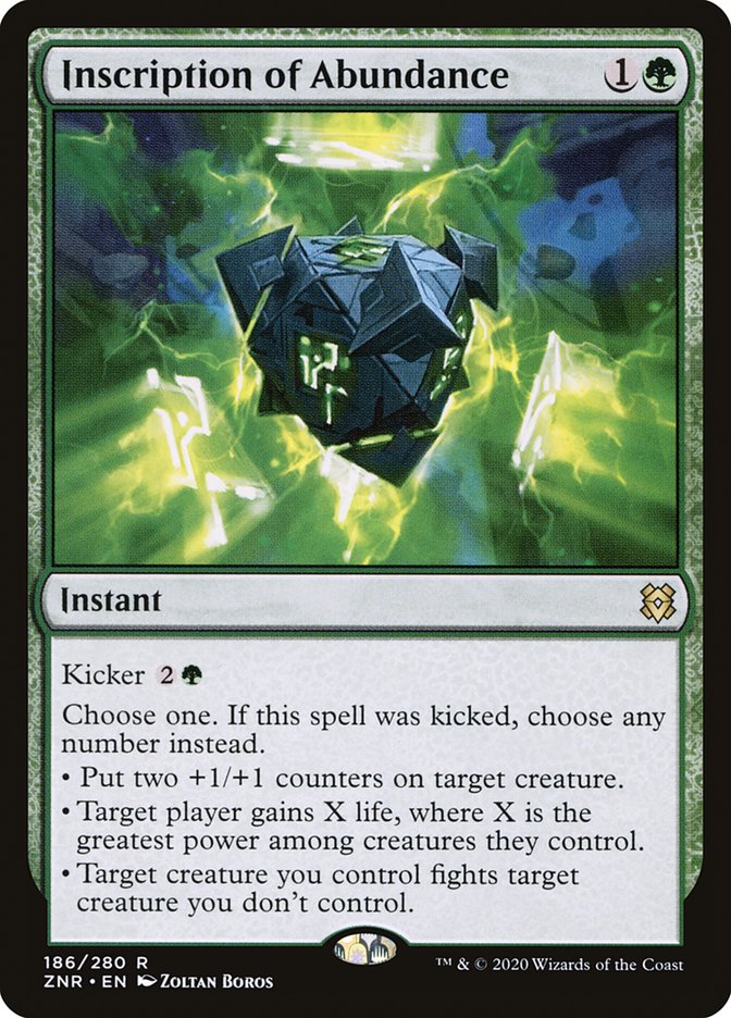 Inscription of Abundance [Zendikar Rising] | Gear Gaming Bentonville