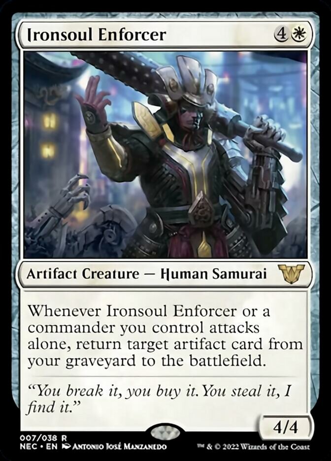 Ironsoul Enforcer [Kamigawa: Neon Dynasty Commander] | Gear Gaming Bentonville