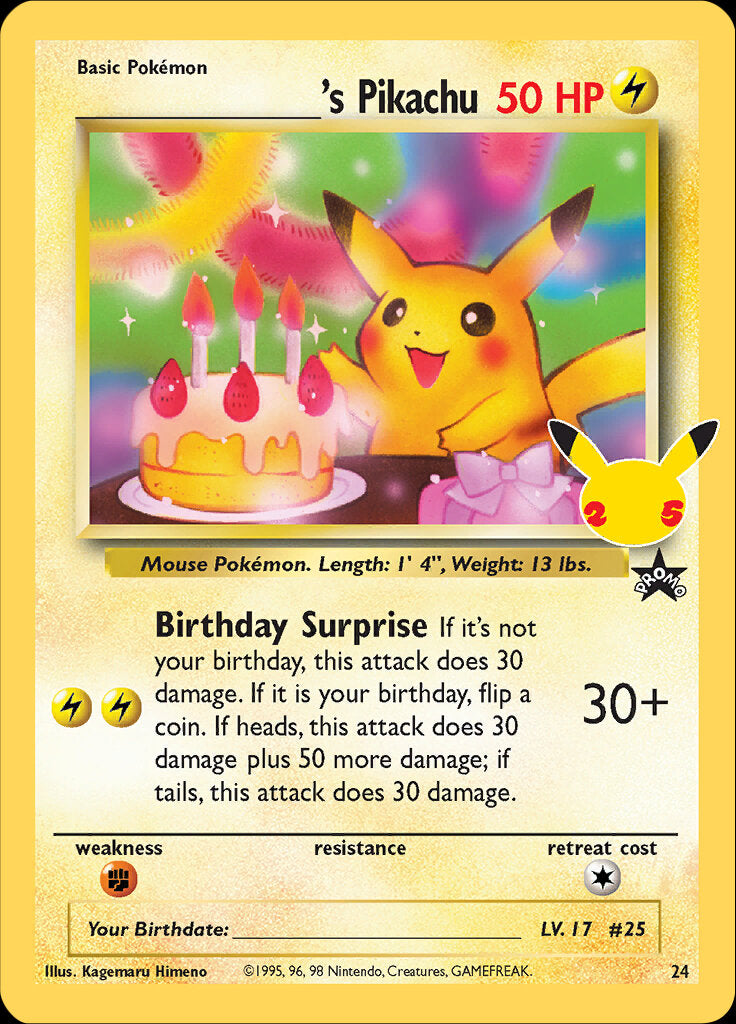 _____'s Pikachu (24) [Celebrations: 25th Anniversary - Classic Collection] | Gear Gaming Bentonville