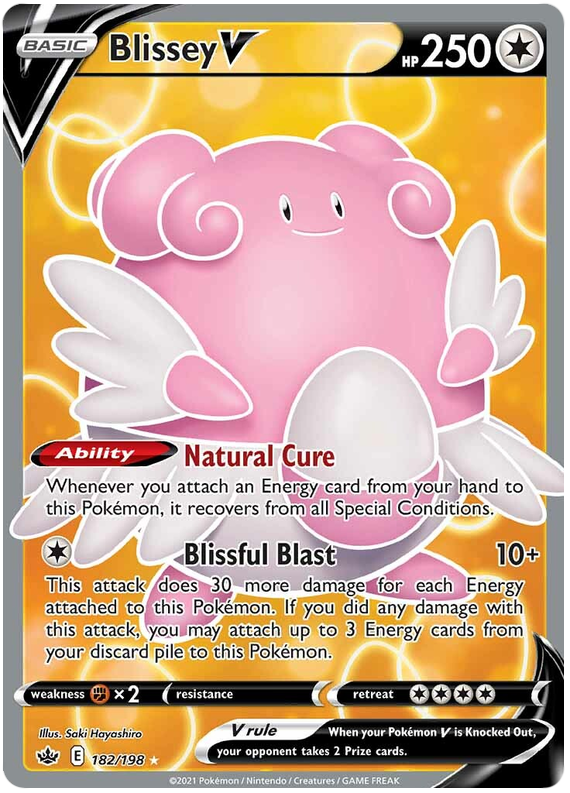 Blissey V (182/198) [Sword & Shield: Chilling Reign] | Gear Gaming Bentonville