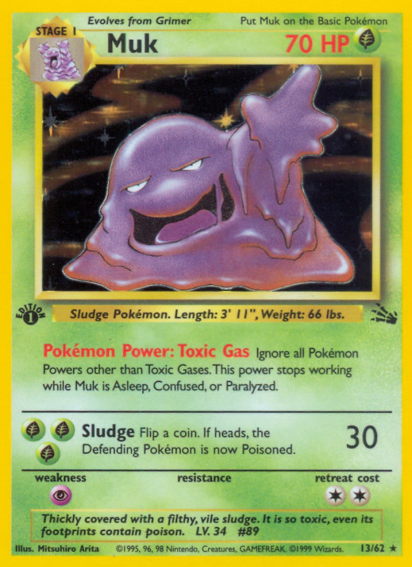 Muk (13/62) [Fossil 1st Edition] | Gear Gaming Bentonville