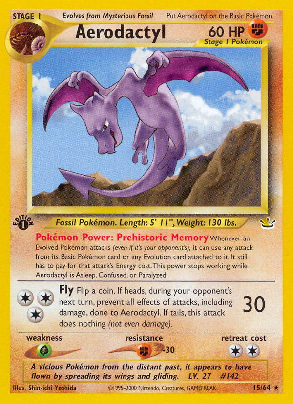 Aerodactyl (15/64) [Neo Revelation 1st Edition] | Gear Gaming Bentonville