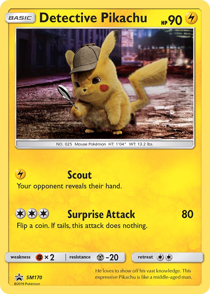 Detective Pikachu (SM170) [Sun & Moon: Black Star Promos] | Gear Gaming Bentonville