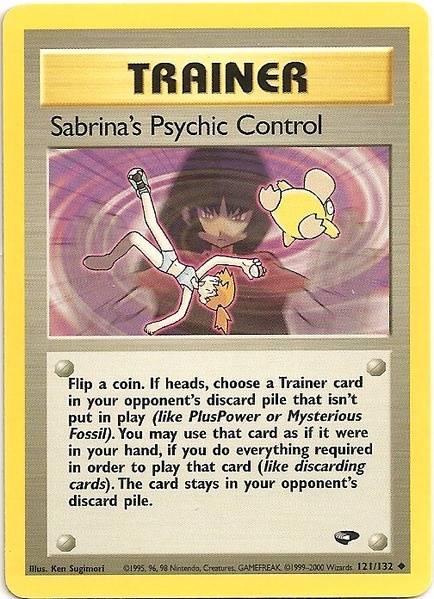 Sabrina's Psychic Control (121/132) [Gym Challenge Unlimited] | Gear Gaming Bentonville