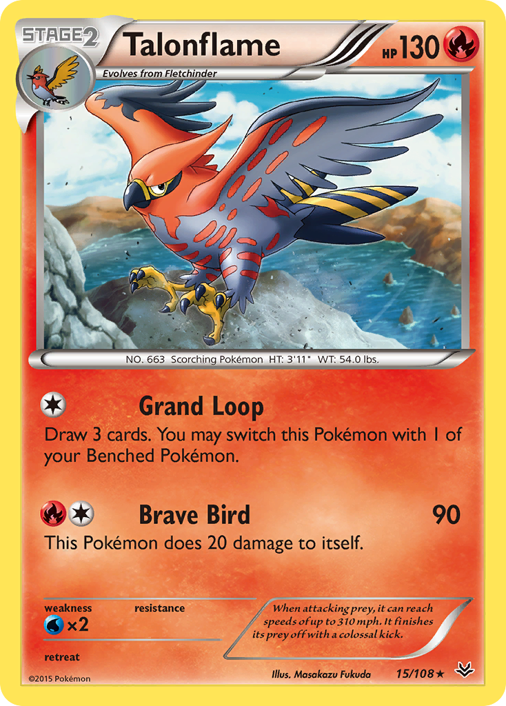 Talonflame (15/108) [XY: Roaring Skies] | Gear Gaming Bentonville