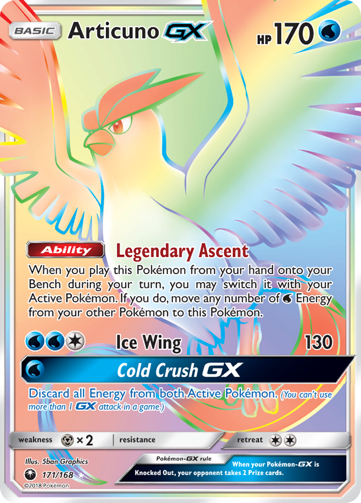 Articuno GX (171/168) [Sun & Moon: Celestial Storm] | Gear Gaming Bentonville