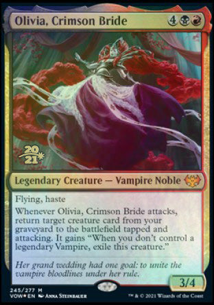 Olivia, Crimson Bride [Innistrad: Crimson Vow Prerelease Promos] | Gear Gaming Bentonville