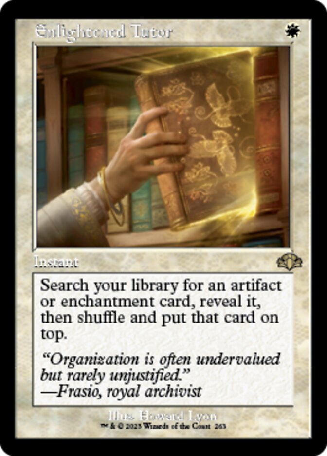 Enlightened Tutor (Retro) [Dominaria Remastered] | Gear Gaming Bentonville