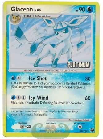 Glaceon (20/100) [Burger King Promos: 2009 Collection] | Gear Gaming Bentonville