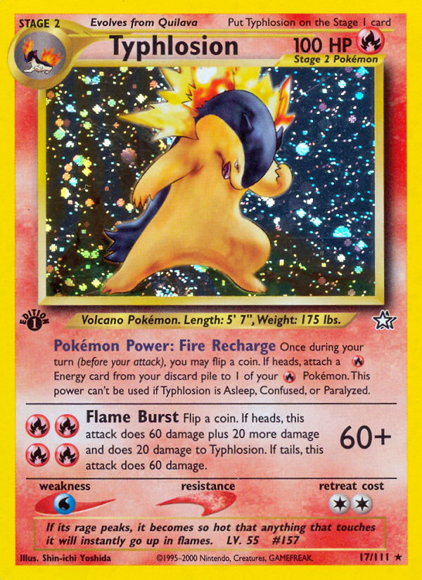 Typhlosion (17/111) [Neo Genesis 1st Edition] | Gear Gaming Bentonville