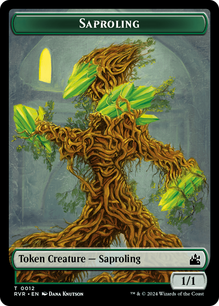 Saproling // Goblin (0009) Double-Sided Token [Ravnica Remastered Tokens] | Gear Gaming Bentonville