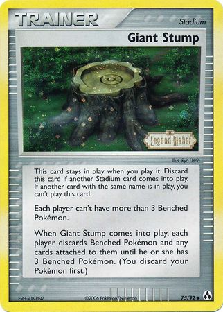 Giant Stump (75/92) (Stamped) [EX: Legend Maker] | Gear Gaming Bentonville