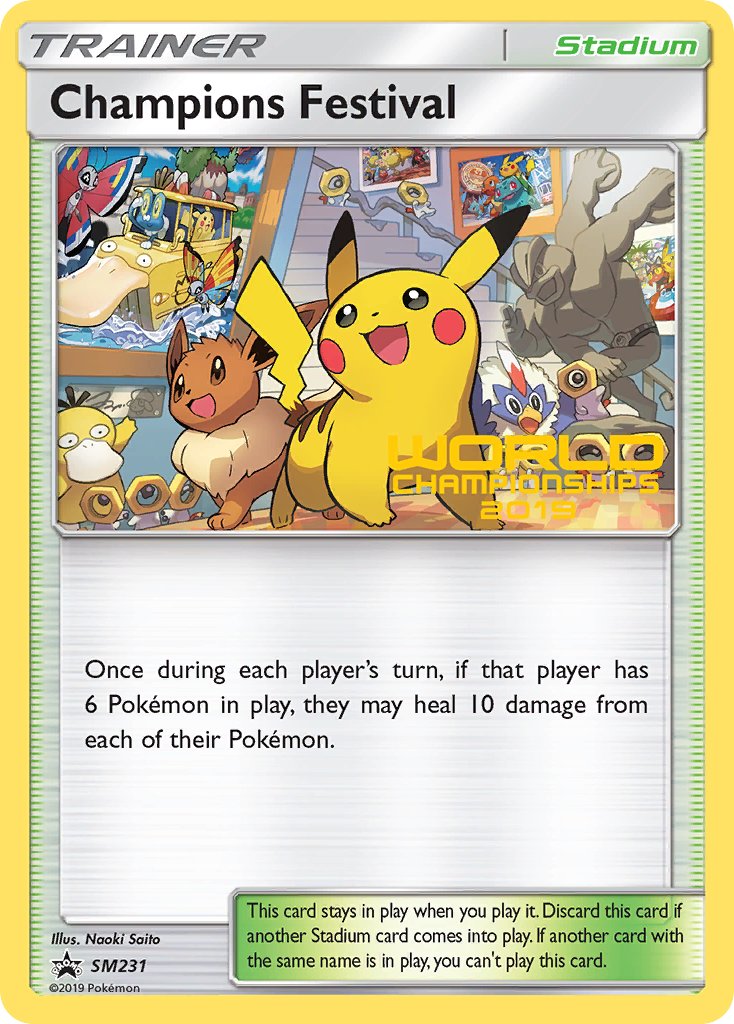 Champions Festival (SM231) (Quarter Finalist 2019) [Sun & Moon: Black Star Promos] | Gear Gaming Bentonville