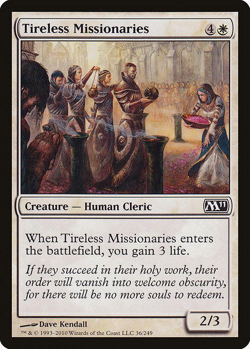 Tireless Missionaries [Magic 2011 (M11)] | Gear Gaming Bentonville