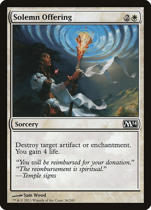 Solemn Offering [Magic 2014 (M14)] | Gear Gaming Bentonville