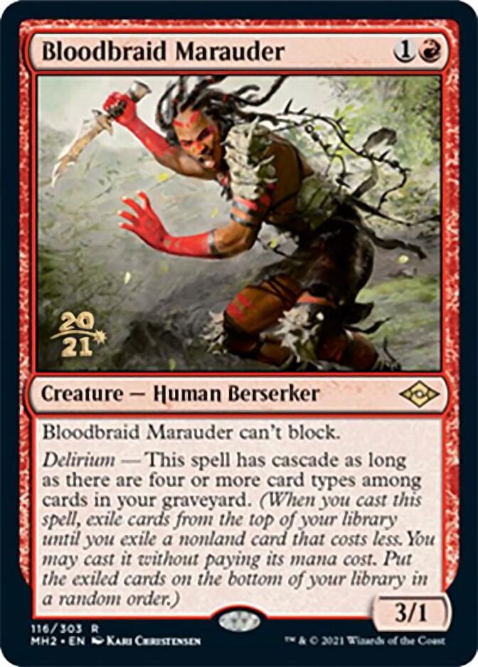 Bloodbraid Marauder [Modern Horizons 2 Prerelease Promos] | Gear Gaming Bentonville